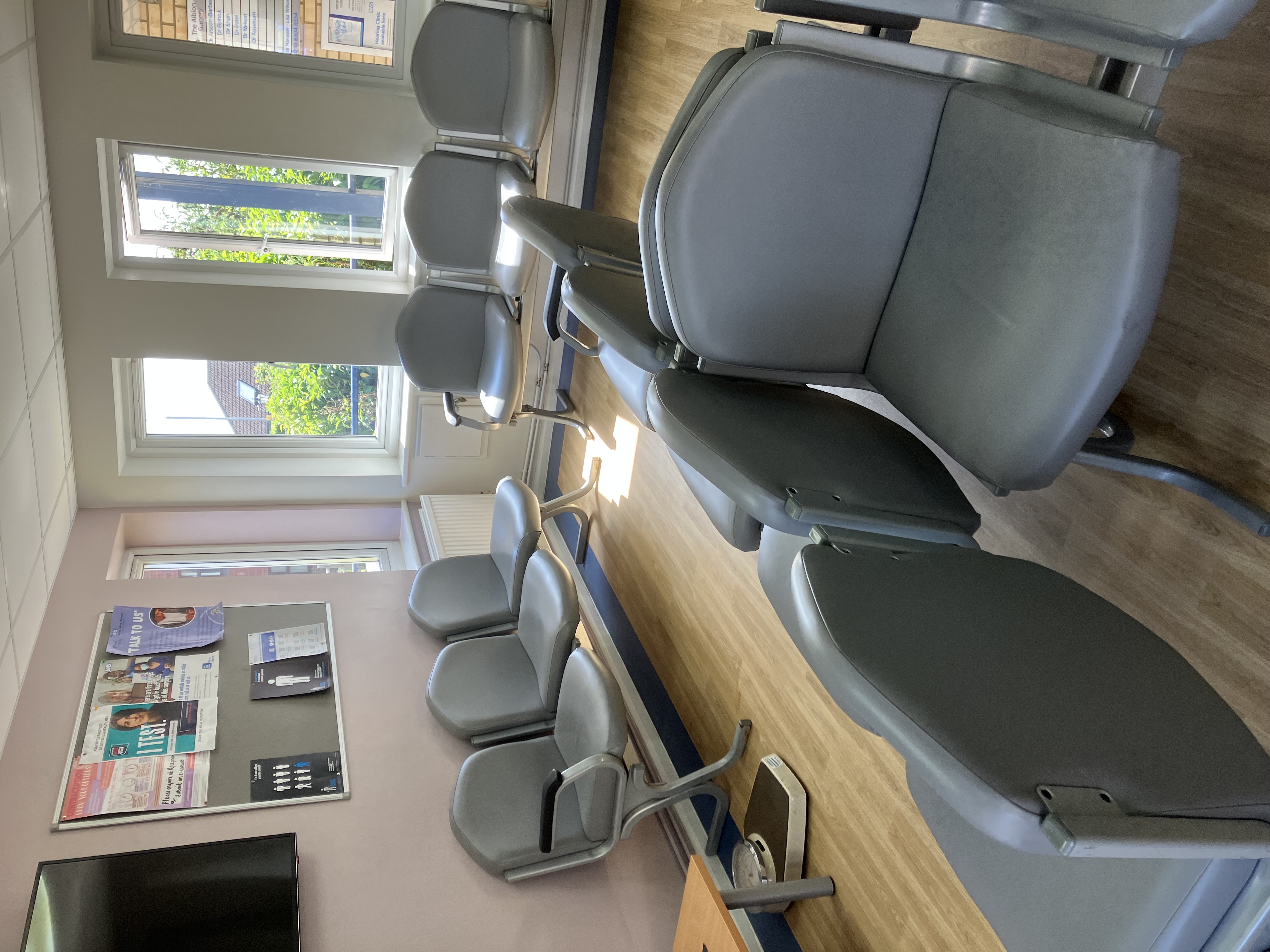 chairs in the waiting area