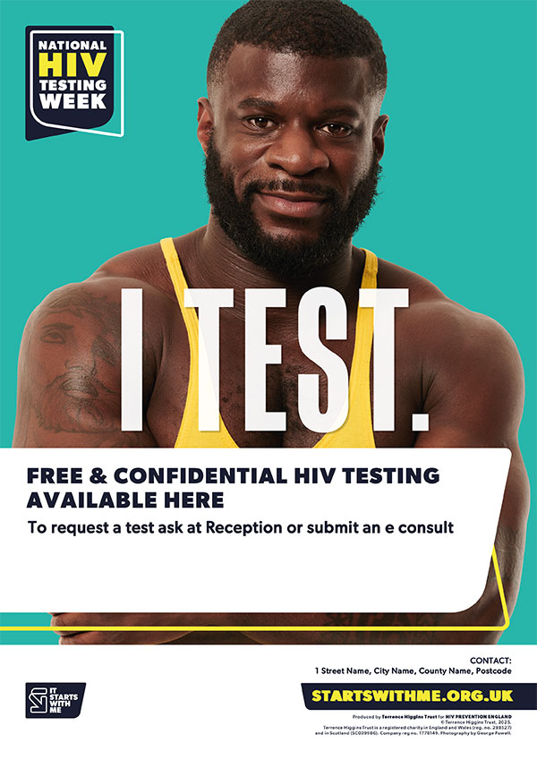 National HIV Testing Week and Primary Care poster 1